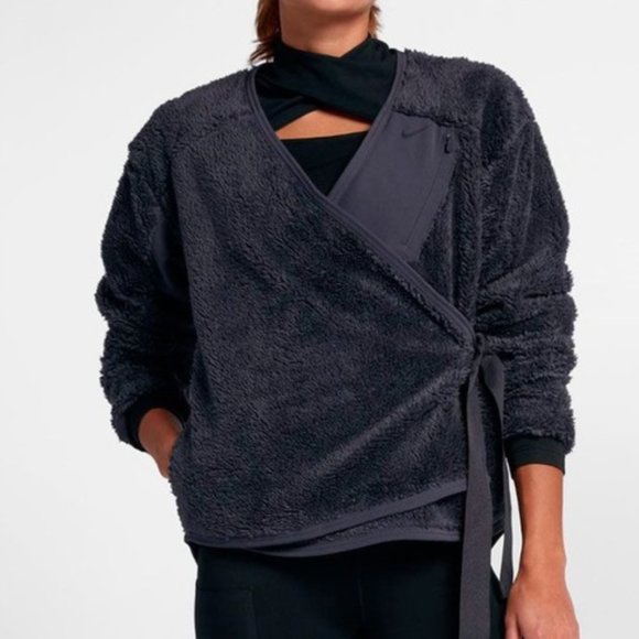 Nike Jackets & Blazers - ❌SOLD❌Nike Women's Training Sherpa Wrap Fleece